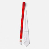 Red Green Stripes mit Happy Holidays on Krawatte (Rückseite)