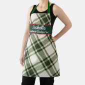 Red Green Tartan Plaid Personalized Christmas  Apr Schürze (InSitu)
