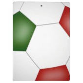 Red Green Team Farben Custom Fußball Coach Klemmbrett (Rückseite)