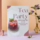 Red Green Tee Party Einladung