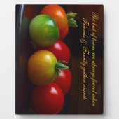 Red & Green Tomato Friends & Family Kitchen Unters Fotoplatte (Vorderseite)