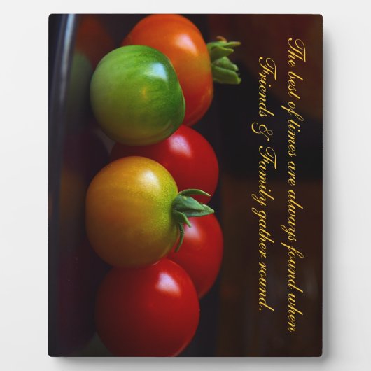 Red & Green Tomato Friends & Family Kitchen Unters Fotoplatte (Vorderseite)