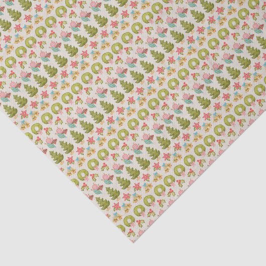 Red Green Traditionelle Weihnachts Sweater Stripe Seidenpapier (Ausschnitt)