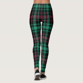 Red Green Trendy Kariert Women's Leggings (Rückseite)