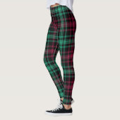 Red Green Trendy Kariert Women's Leggings (Links)