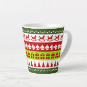 Red Green Ugge Weihnachts Sweater Festive Clipart Milchtasse (Rechte Ecke)