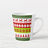 Red Green Ugge Weihnachts Sweater Festive Clipart Milchtasse (Rechts)