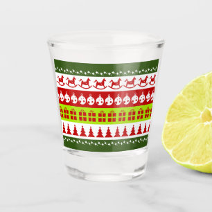 Red Green Ugge Weihnachts Sweater Festive Clipart Schnapsglas