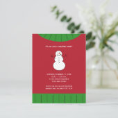 Red Green Ugge Weihnachts Sweater Holiday Party Einladung (Stehend Vorderseite)