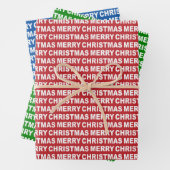 Red Green und Blue Christmas Typografy Geschenkpapier Set (Beispiel)