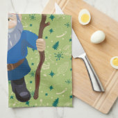 Red Green und Blue Gnome für den Winter in den Fer Geschirrtuch (Viertel Falte)