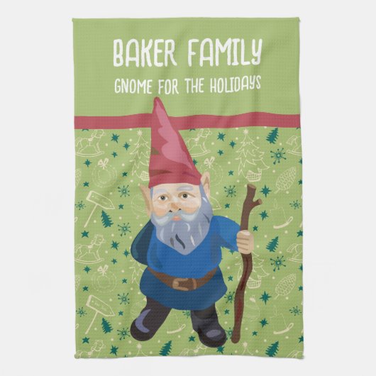 Red Green und Blue Gnome für den Winter in den Fer Geschirrtuch (Vertikal)