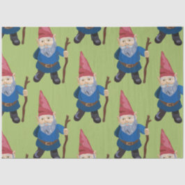Red Green und Blue Gnome für den Winter in den Fer Seidenpapier