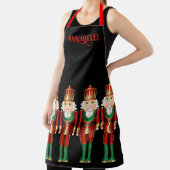 Red Green und Gold Nutcracker personalisieren Schü Schürze (InSitu)