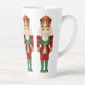 Red Green und Gold Nutcrackers Latte Tasse (Rechts)