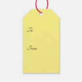 Red Green und Gold Weihnachten Geschenkanhänger (Rückseite)