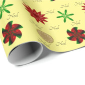 Red Green und Gold Weihnachten Geschenkpapier (Rolleneckpunkt)