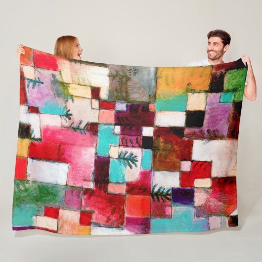 Red Green und Violet, Paul Klee Fleecedecke (Beispiel)