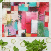 Red Green und Violet, Paul Klee Geschirrtuch (Gefaltet)