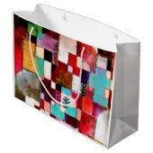 Red Green und Violet, Paul Klee Große Geschenktüte (Rückseite Schrägansicht)