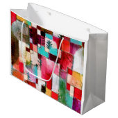 Red Green und Violet, Paul Klee Große Geschenktüte (Vorderseite Schrägansicht)