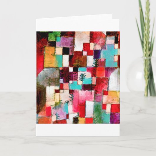 Red Green und Violet, Paul Klee Karte (Vorderseite)