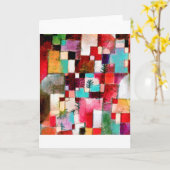 Red Green und Violet, Paul Klee Karte (Gelbe Blume)