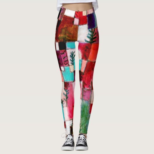 Red Green und Violet, Paul Klee Leggings (Vorderseite)