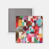Red Green und Violet, Paul Klee Magnet (Vorderseite/Rückseite)