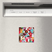 Red Green und Violet, Paul Klee Magnet (In Situ (Geschirrspüler))