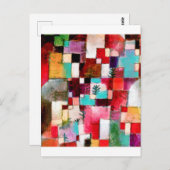 Red Green und Violet, Paul Klee Postkarte (Vorne/Hinten)