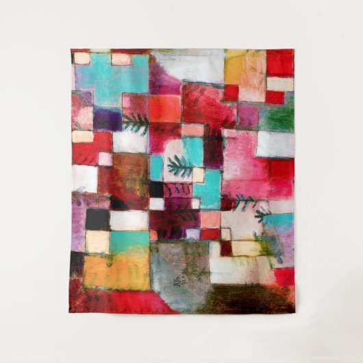 Red Green und Violet, Paul Klee Wandteppich (Vorderseite)