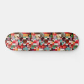 Red Green & Violet Yellow Rhythms Skateboard Bliss (Horizontal)