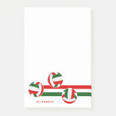 Red Green Volleballs Benutzername des Spielers Post-it Klebezettel (Vorderseite)