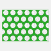 Red & Green Volleyball & Santa Matching Weihnachte Geschenkpapier Set (Vorderseite 3)