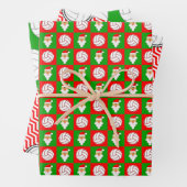 Red & Green Volleyball & Santa Matching Weihnachte Geschenkpapier Set (Beispiel)