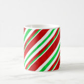 Red Green Watercolor Candy Cane Streifen 2 Kaffeetasse (Mittel)