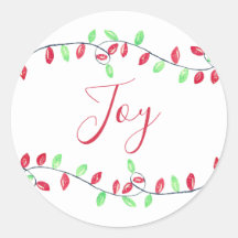 Red Green Watercolor WeihnachtsLICHT Joliday