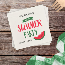 Red Green Watermelon Ende Sommer Party Serviette