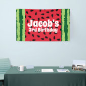 Red Green Watermelon Geburtstagspartei Banner (Messeveranstaltung)