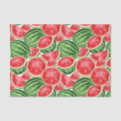 Red Green Watermelon Summer Picnic Seidenpapier (Vorderseite)
