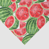 Red Green Watermelon Summer Picnic Seidenpapier (Ausschnitt)
