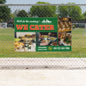 Red Green We Cater Catering Promo Logo 3 Foto Banner (Insitu)