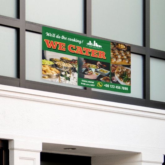 Red Green We Cater Catering Promo Logo 3 Foto Banner (Äußeres Gebäude)