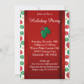 Red Green Weihnachtsfeiertag Einladung (Vorderseite)