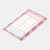 Red Green Weihnachtsplan Notes Festivals Planner Post-it Klebezettel (angewinkelt)