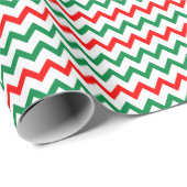 Red Green White Abstrakt Geometric Christmas Geschenkpapier (Rolleneckpunkt)