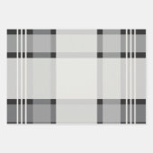 Red Green White Black Kariert Patches Streifen Ges Geschenkpapier Set (Vorderseite 3)