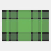 Red Green White Black Kariert Patches Streifen Ges Geschenkpapier Set (Vorderseite 2)