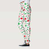 Red Green White Christmas Holiday Leggings (Links)